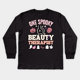 Beauty Therapist Halloween Gift Kids Long Sleeve T-Shirt